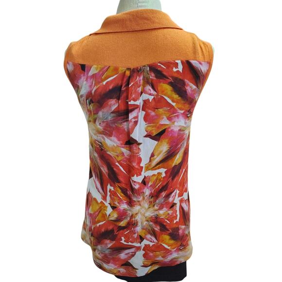 Robert Talbot Silk Sleeveless Sweater Orange Womens Size Large - Picture 3 of 6
